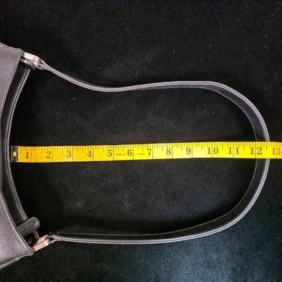 LIZ CLAIBORNE Black Leather Shoulder Bag - Picture 15 of 15